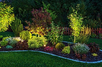 Path and garden lighting are great landscape lighting ideas for Mothers Day from your NWA electricians!